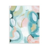 Stupell Industries Pastel Round Forms Abstract Painting Unframed Art Print Wall Art, 11 x 14