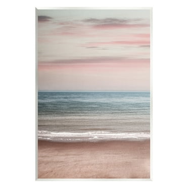 Stupell Industries Pastel Shore Sunrise Landscape Painting Unframed Art Print Wall Art, 10 x 15