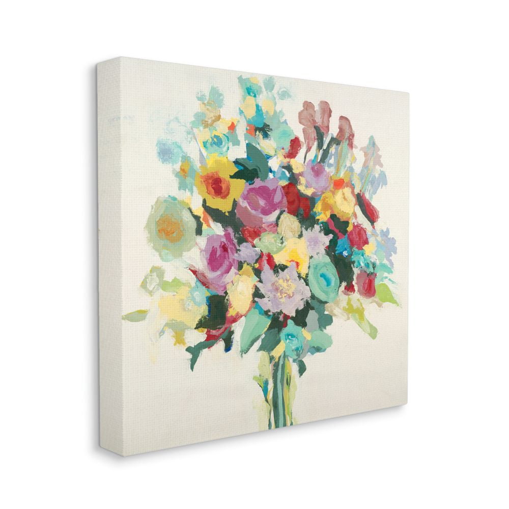 Stupell Industries Pastel Spring Seasonal Floral Bouquet Flower Painting Canvas Wall Art Design by Third and Wall, 24" x 24"