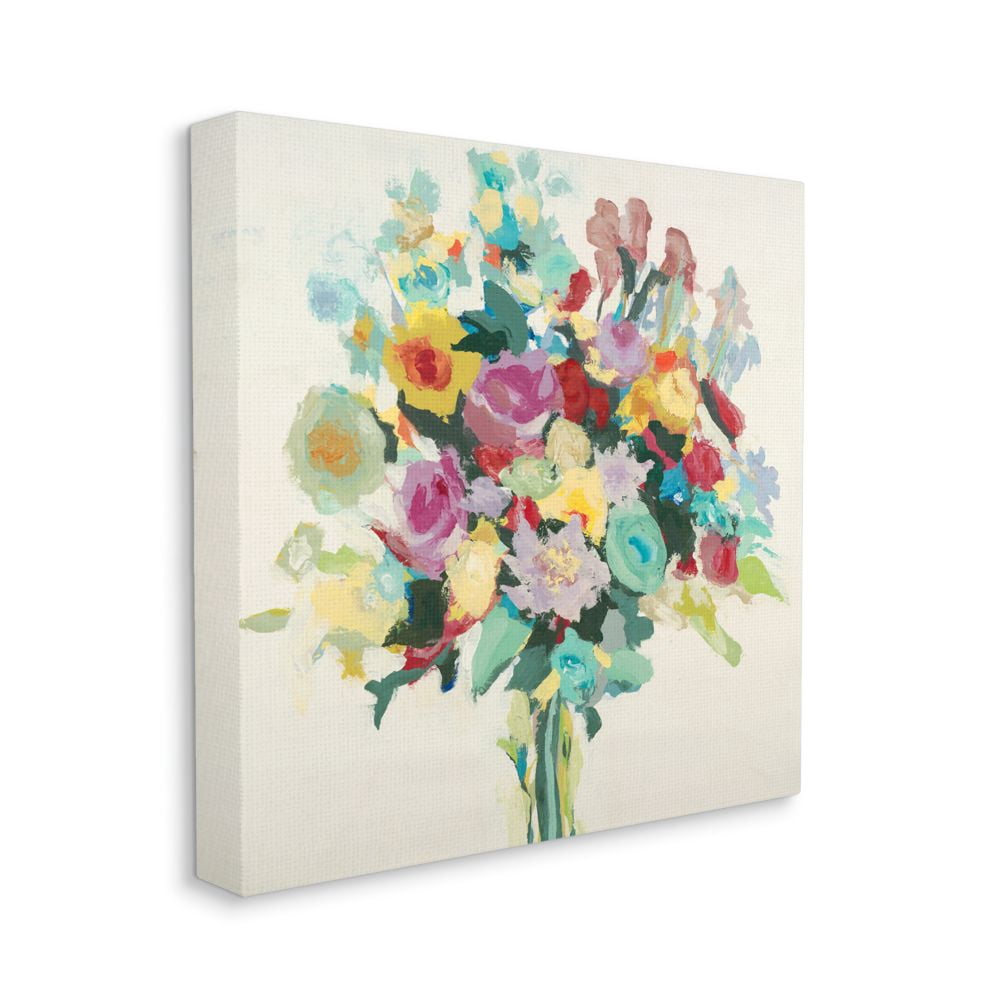 Stupell Industries Pastel Spring Seasonal Floral Bouquet Flower Painting Canvas Wall Art Design by Third and Wall, 36" x 36"