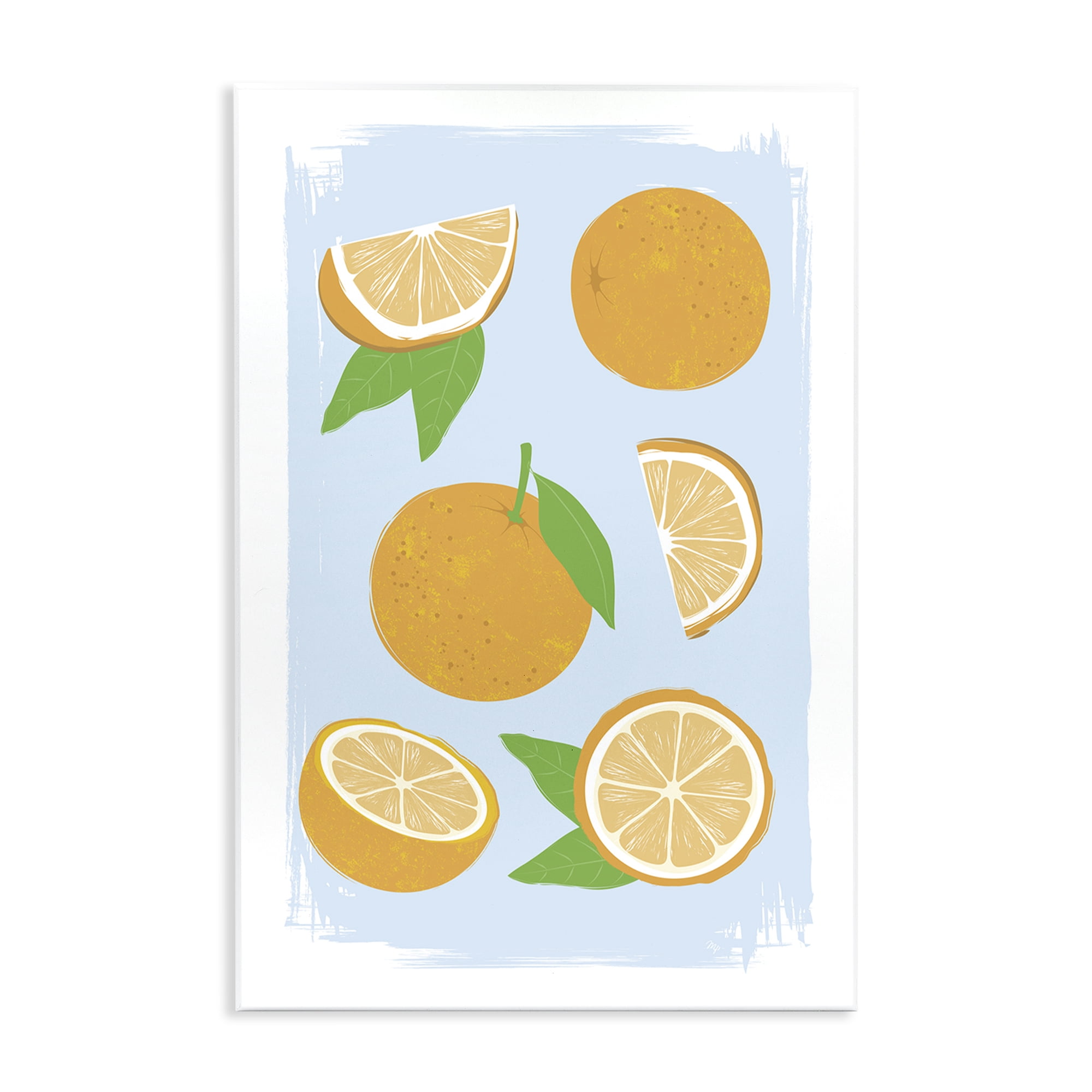 Stupell Industries Pastel Summer Oranges Wall Plaque Art, design by Martina Pavlova