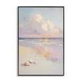 thumbnail image 1 of Stupell Industries Coastal Pastel Sunset Over Seashells Black Framed Giclee Art, 20 x 30, by Sisi and Seb, 1 of 8