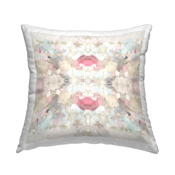 Stupell Industries Pastel Symmetrical Geometric Printed Throw Pillow Design by Ellie Roberts