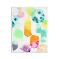 Stupell Industries Pastel Watercolor Pattern Abstract Painting Unframed Art Print Wall Art, 11 x 14