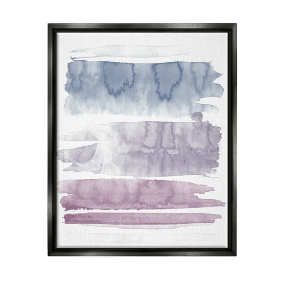 Stupell Industries Pastel Watercolor Splash Abstract Painting Black Floater Framed Art Print Wall Art, 17 x 21
