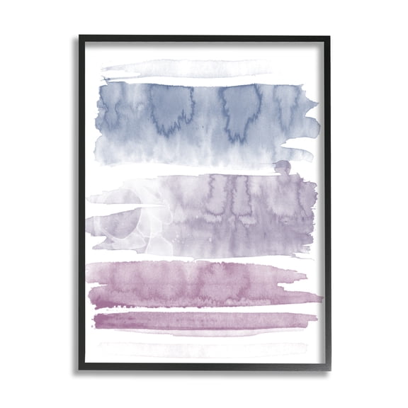 Stupell Industries Pastel Watercolor Splash Abstract Painting Black Framed Art Print Wall Art, 11 x 14