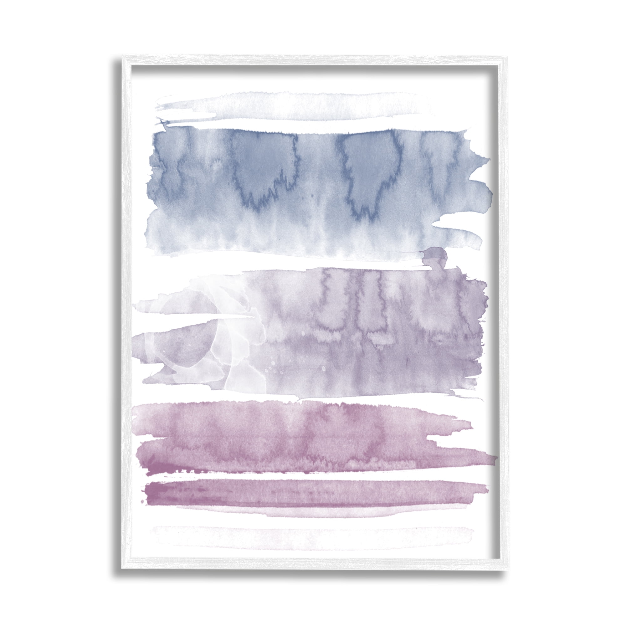 Stupell Industries Pastel Watercolor Splash Abstract Painting White Framed Art Print Wall Art, 11 x 14