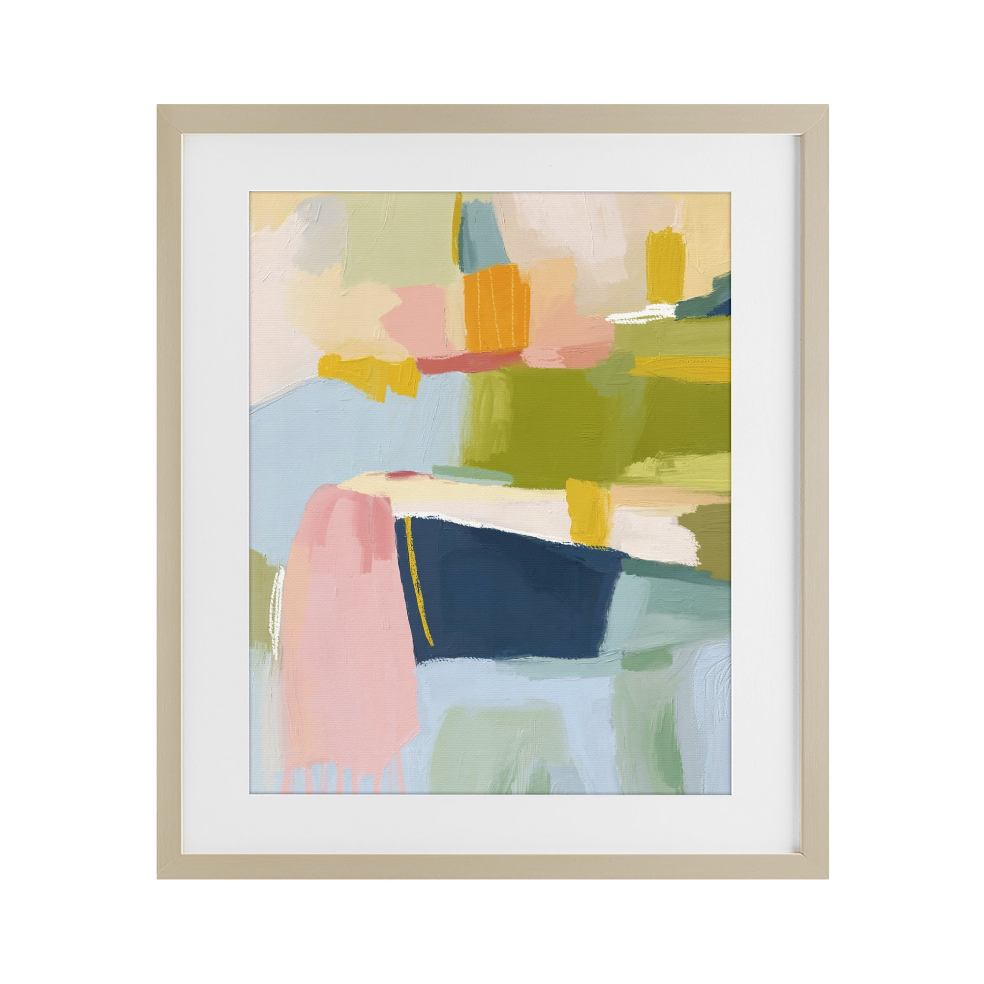 Stupell Industries Pastel Wonder Brushstrokes Birch Framed Print Under Glass, design by Lisa Nohren