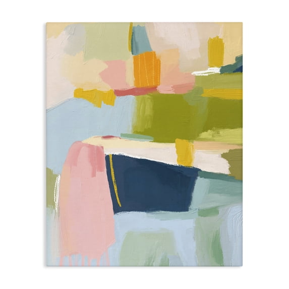 Stupell Industries Mid-Century Pastel Wonder Brushstrokes Canvas Art, 16 x 20, by Lisa Nohren