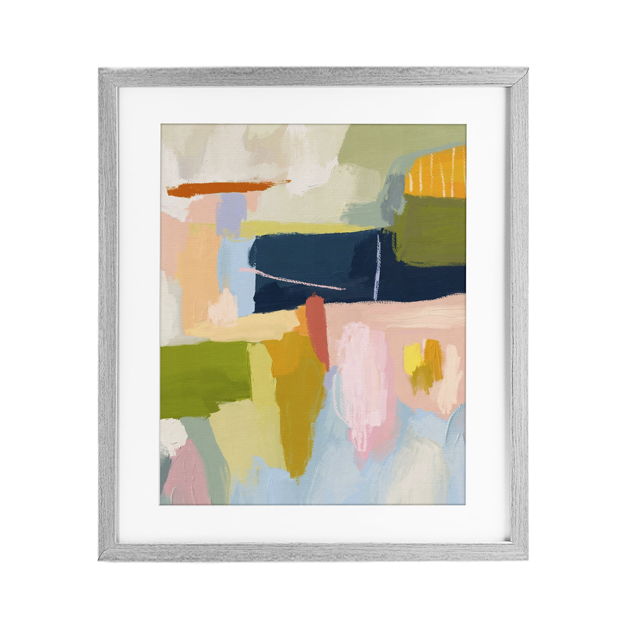 Stupell Industries Pastel Wonder Smattering Gray Framed Print Under Glass, design by Lisa Nohren