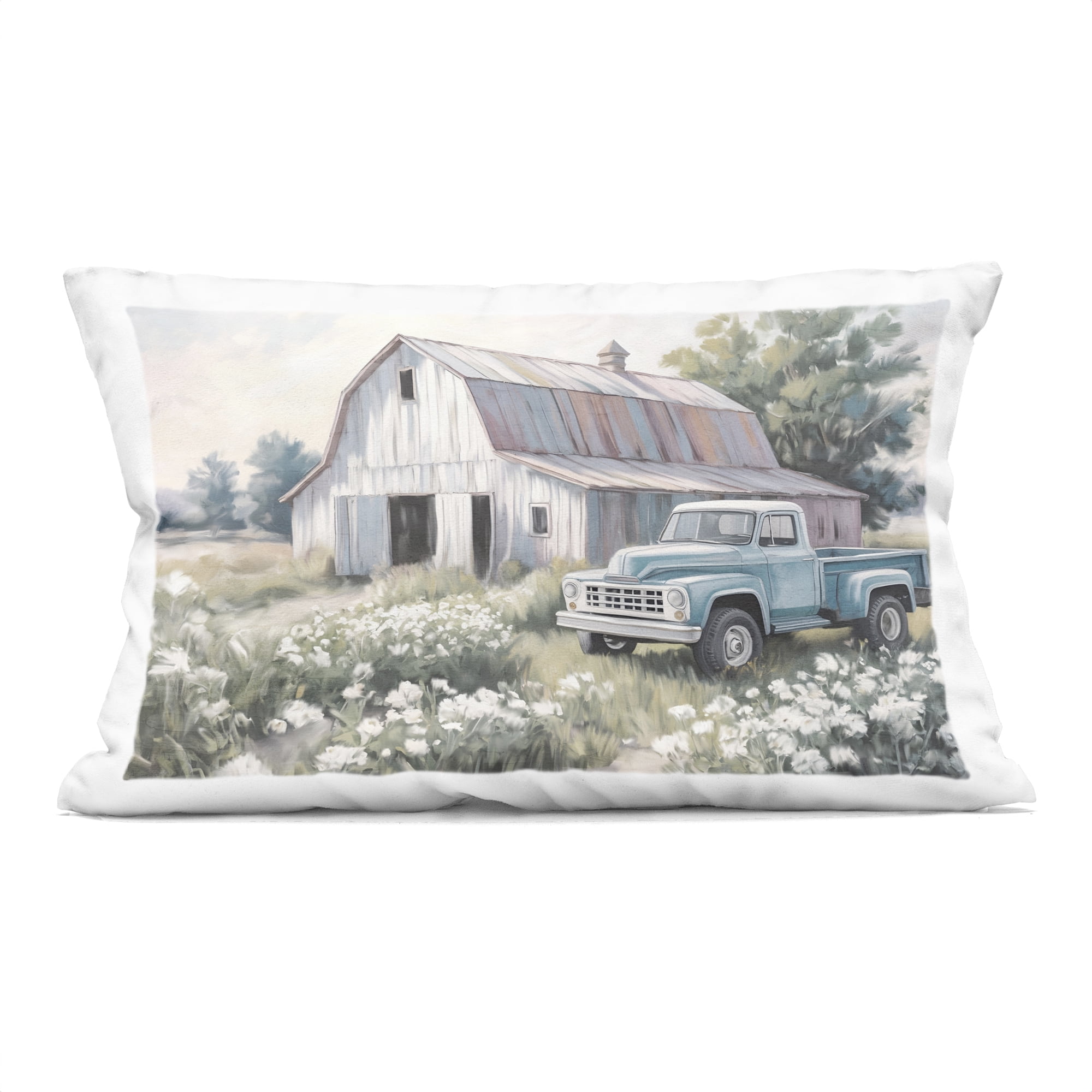 Stupell Industries Pastoral Farm Dreams Decorative Printed Throw Pillow, design by Kim Allen, 14 x 7 x 20