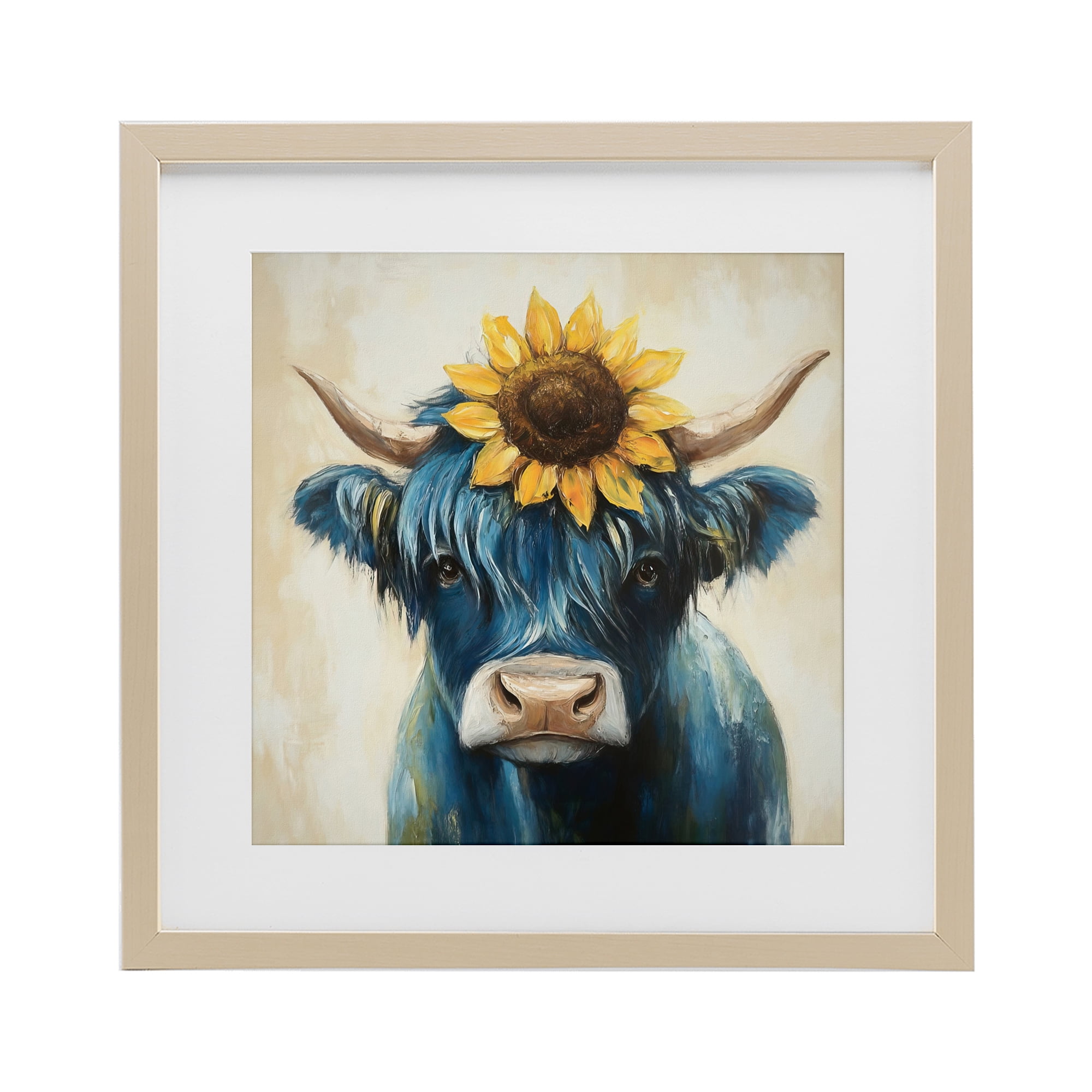 Stupell Industries Pastoral Sunflower Highland Birch Framed Print Under Glass, design by Tina LeCour