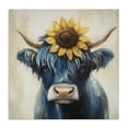 thumbnail image 1 of Stupell Industries Farmhouse Pastoral Sunflower Highland Canvas Art, 17 x 17, by Tina LeCour, 1 of 8