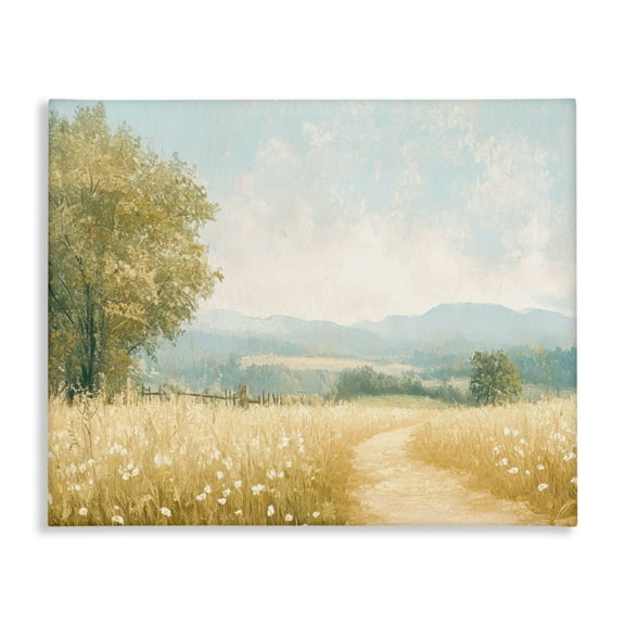 Stupell Industries Pastoral Wandering Path Canvas Wall Art design by LSR Creative Studio, 16 x 20