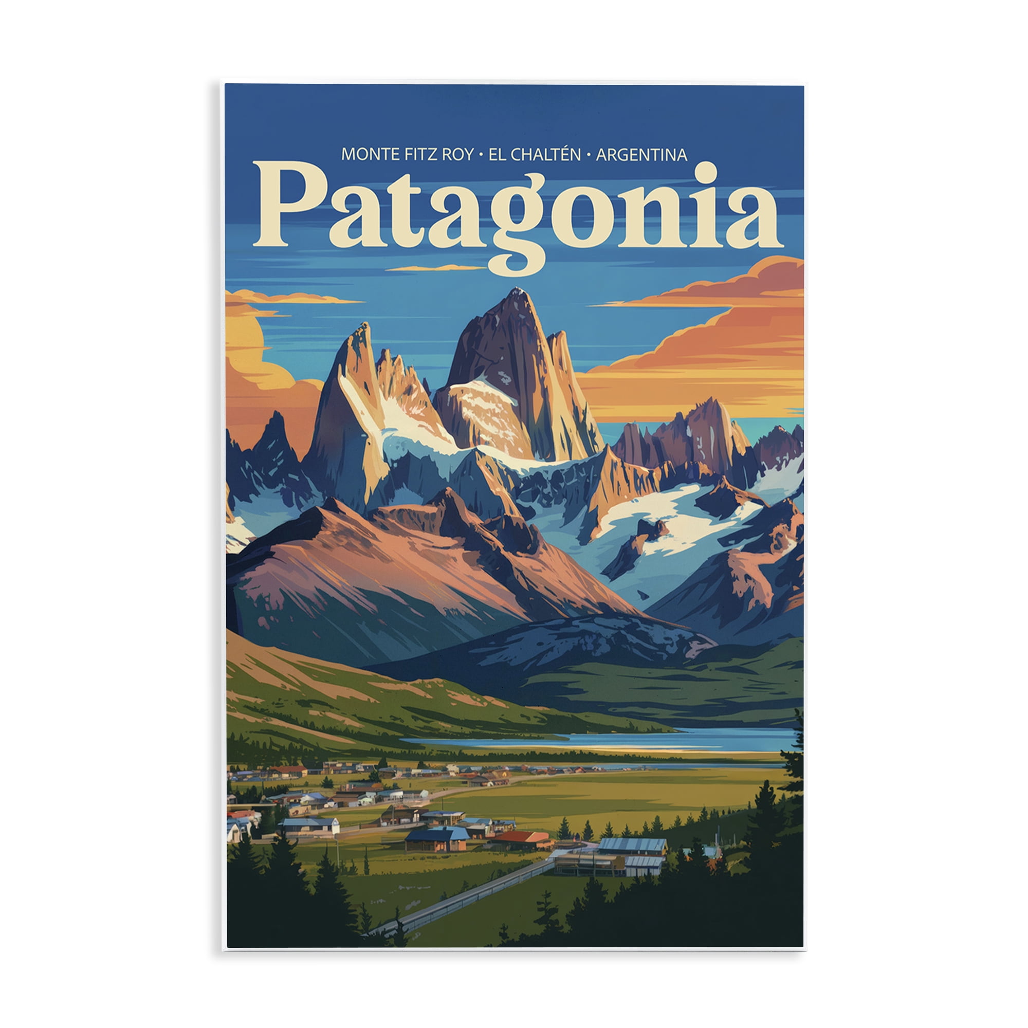 Stupell Industries Patagonia Valley Landscape Wall Plaque Art, design by Andreas Magnusson
