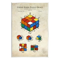 Stupell Industries Patent Office Logic Toy Diagram Graphic Art Unframed Art Print Wall Art, Design by Karl Hronek