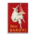 thumbnail image 1 of Stupell Industries Art Deco Pates Baroni Advertisement Gray Framed Giclee Art, 12 x 18, by Vintage Hustle, 1 of 8