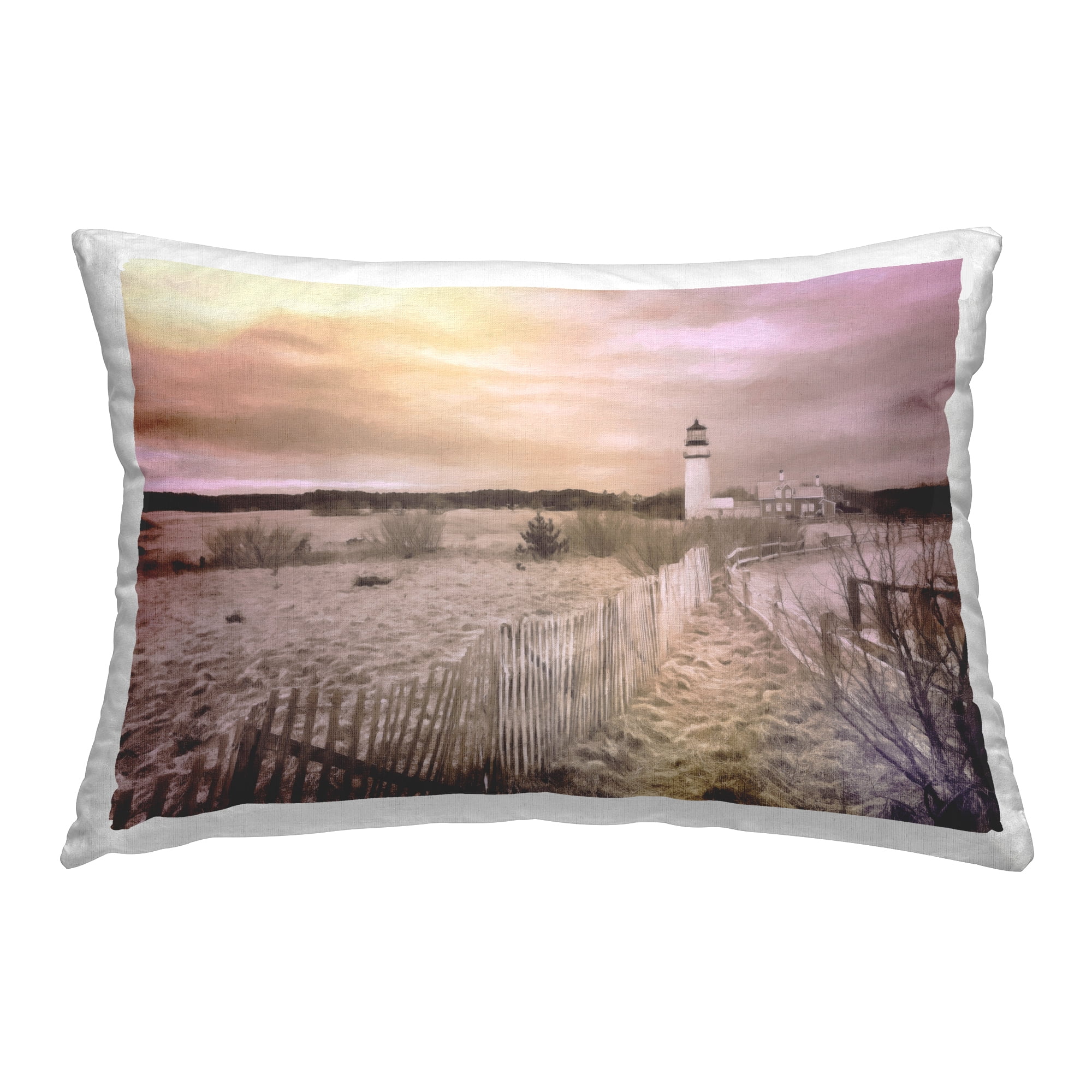 Stupell Industries Path To Lighthouse View Decorative Printed Throw Pillow Design by Graffi*tee Studios.