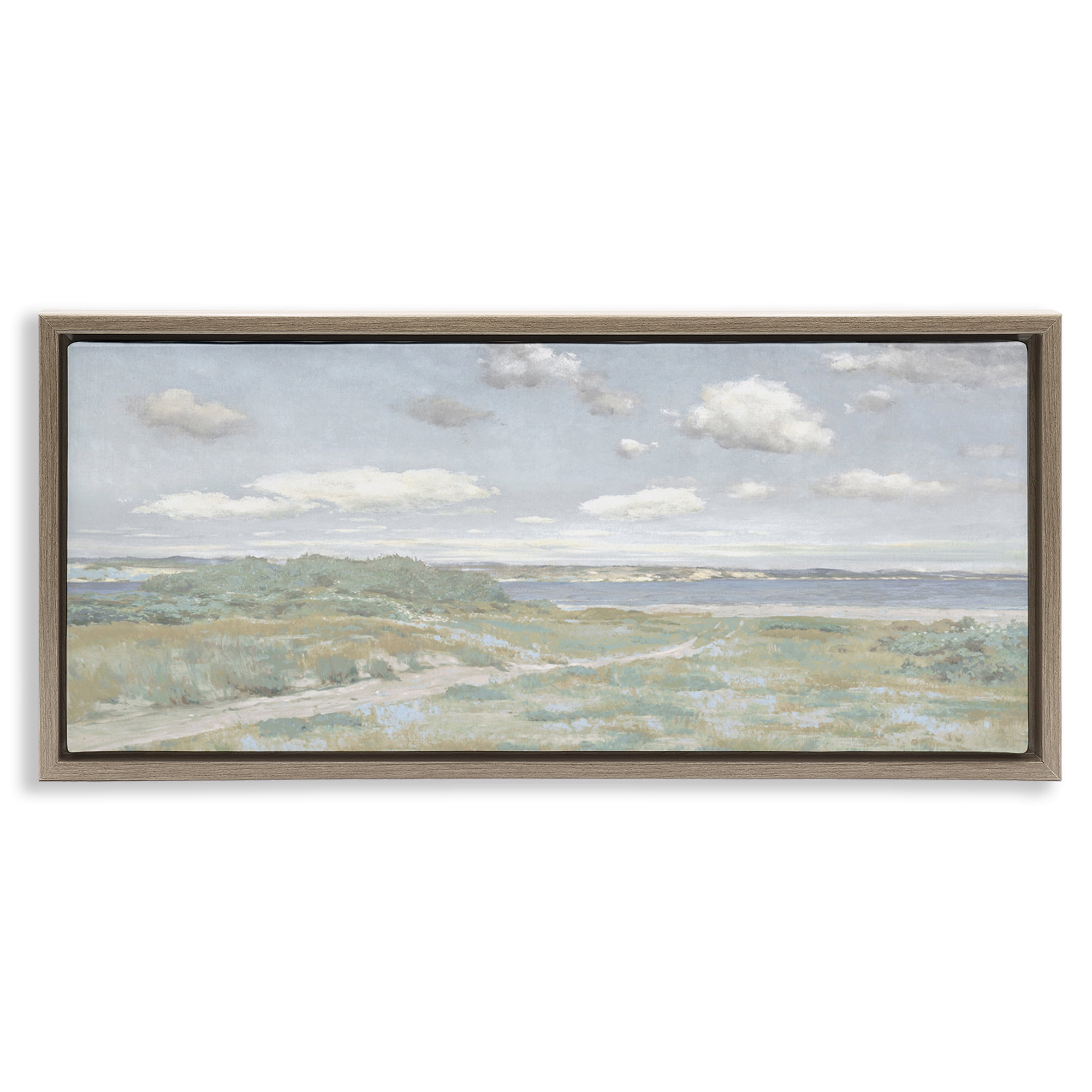 Stupell Industries Path To The Water Brown Framed Floater Canvas Wall Art, design by Christy McKee