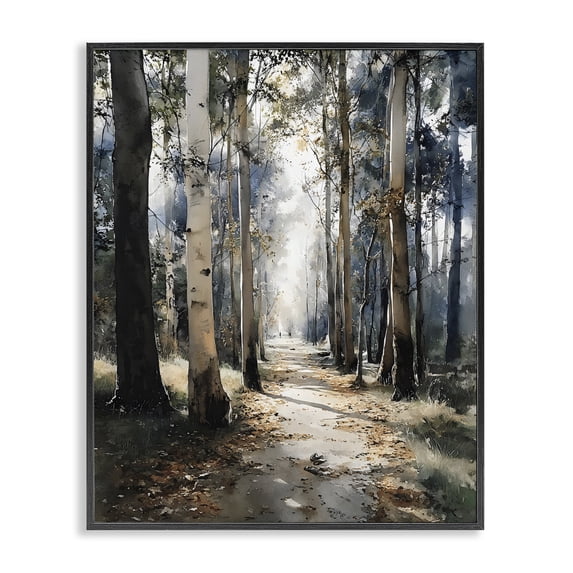 Stupell Industries Farmhouse Path in Autumn Light Black Framed Giclee Art, 11 x 14, by Franklyn Gregory