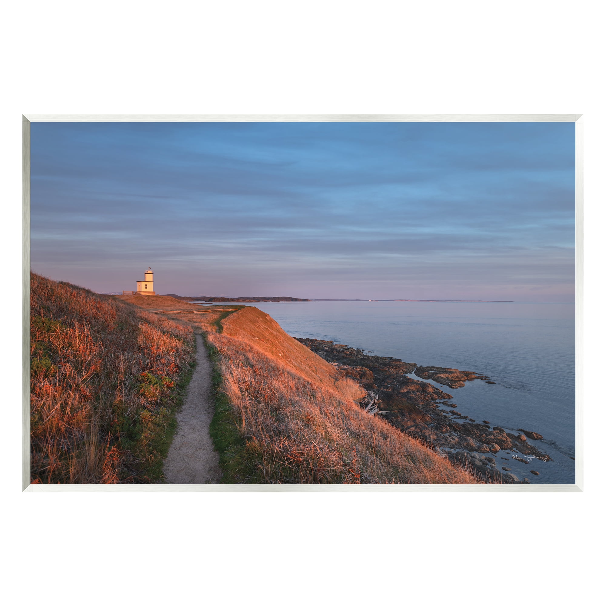 Stupell Industries Path to Lighthouse Landscape Photography Unframed Art Print Wall Art, 15 x 10