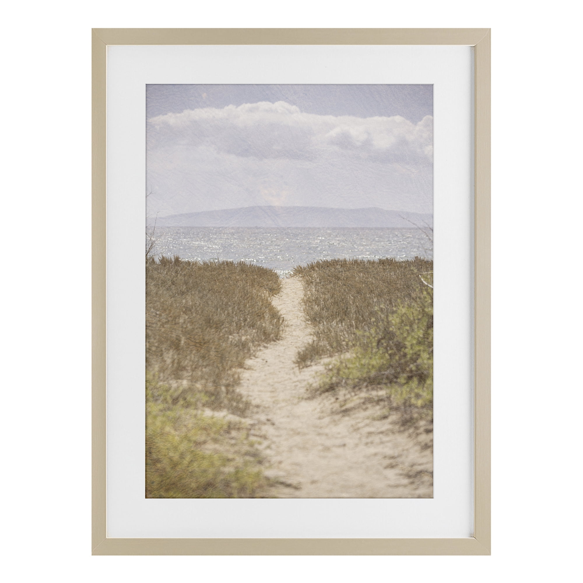 Stupell Industries Path to Misty Ocean Birch Framed Print Under Glass, design by Aaron Matheson