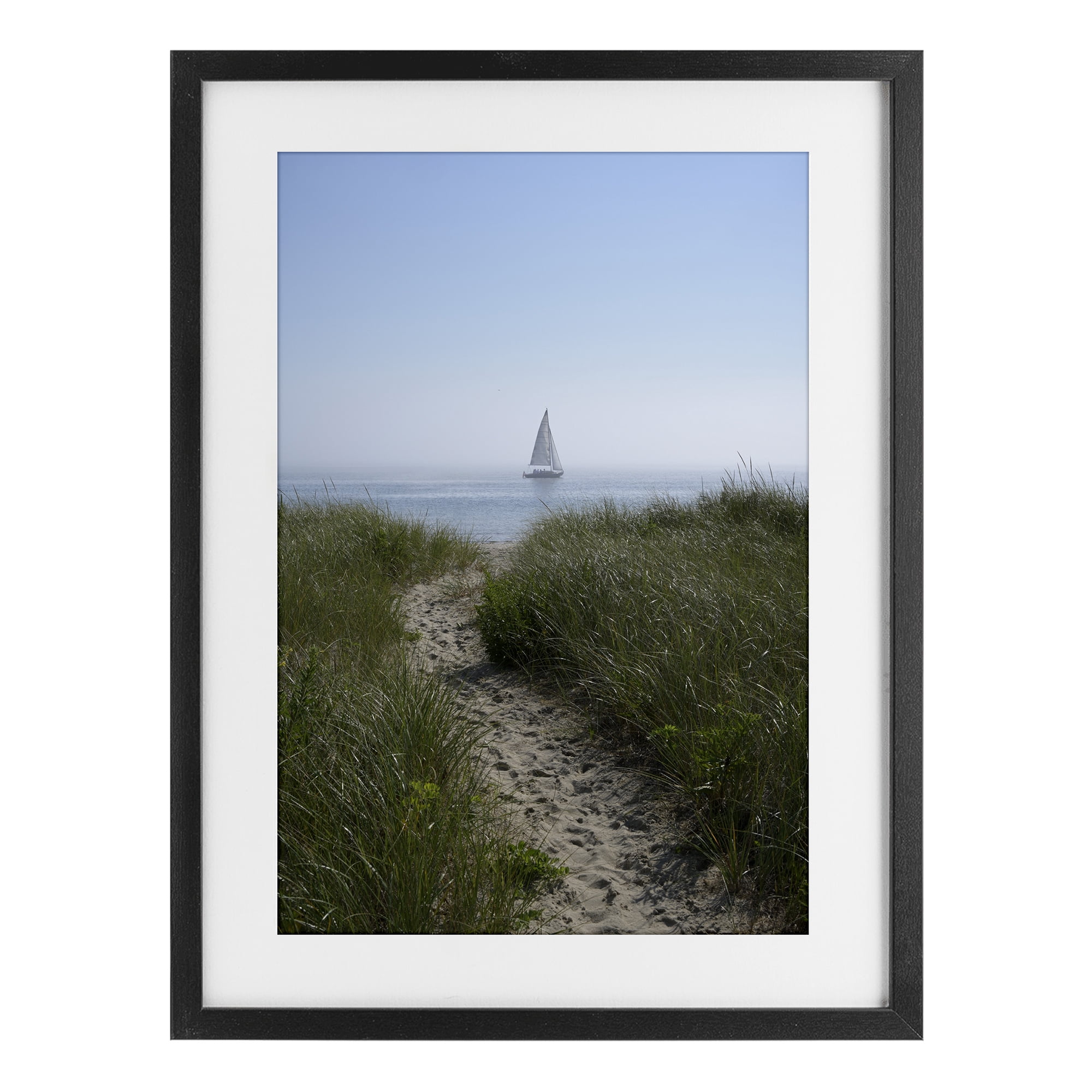 Stupell Industries Path to Morning Sail Black Framed Print Under Glass, design by JLM Photographs