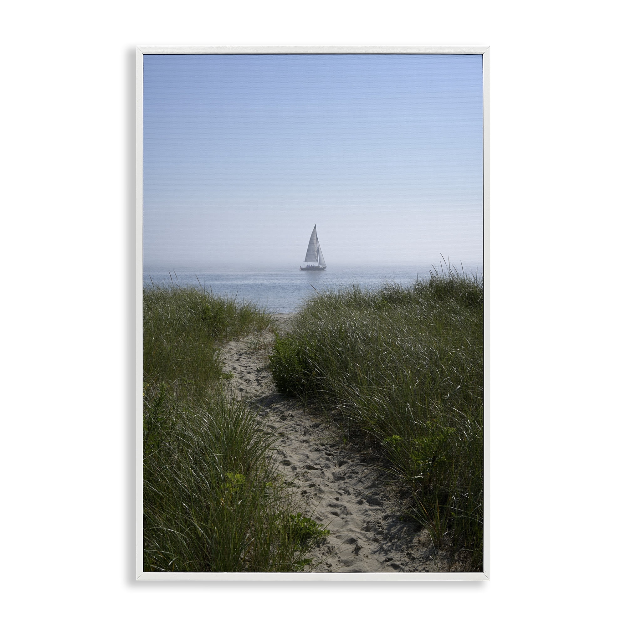 Stupell Industries Path to Morning Sail White Framed Giclee Art, design by JLM Photographs