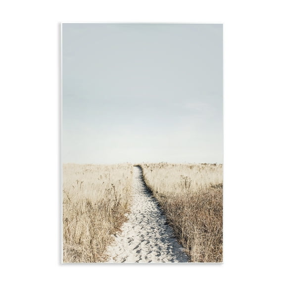Stupell Industries Path with Sandy Footprints Landscape & Nature Photography Unframed Art Print Wall Art, 10 x 15