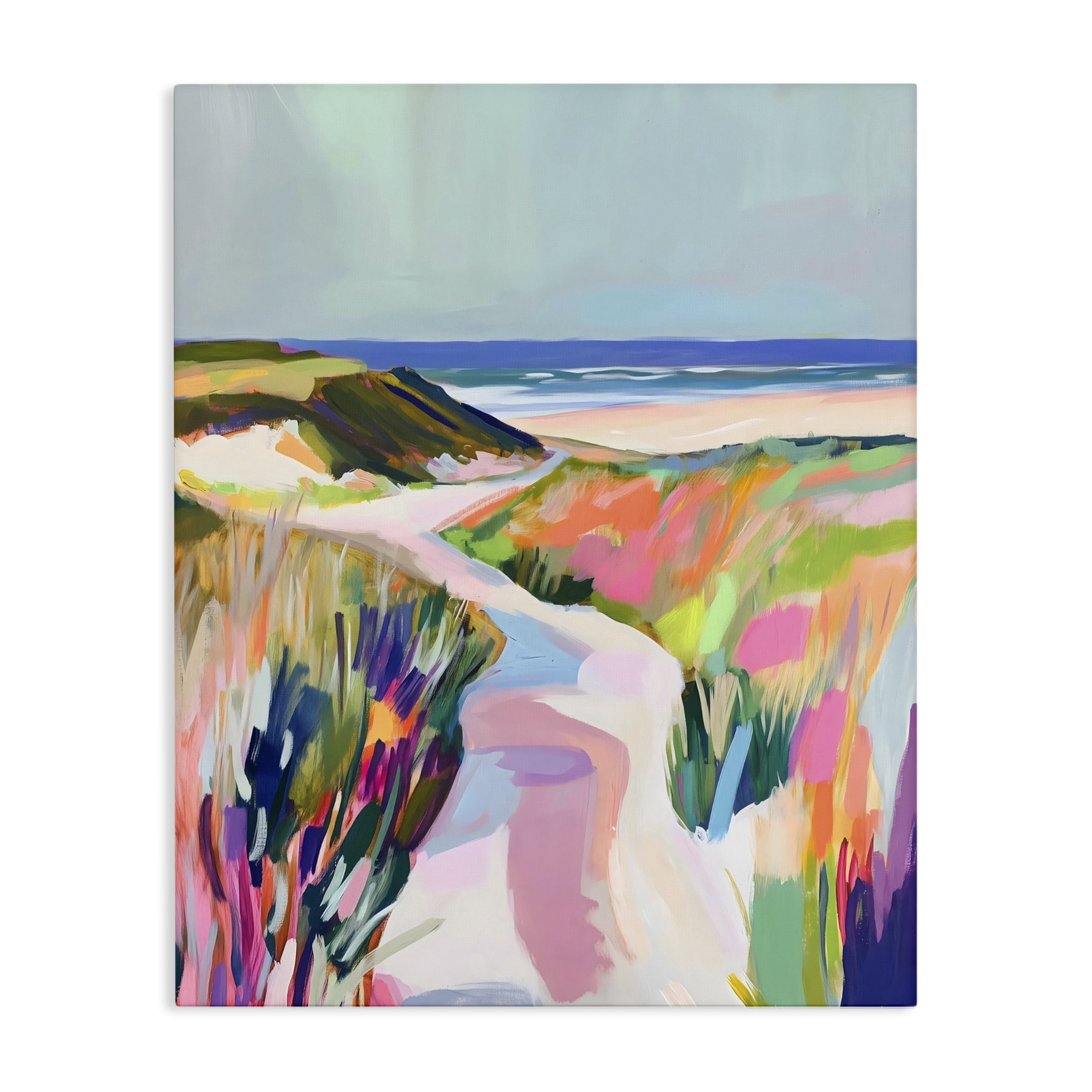Stupell Industries Pathway Through Pastel Sand Dunes Canvas Wall Art, design by The Prints Vibe