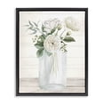 thumbnail image 1 of Stupell Industries French Country Patience Flower Vase Black Floating Frame Canvas Art, 17 x 21, by Kim Allen, 1 of 8