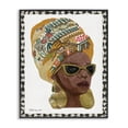 thumbnail image 1 of Stupell Industries Eclectic Patterned Fashion Model Black Framed Giclee Art, 11 x 14, by Stellar Design Studio, 1 of 7