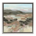 thumbnail image 1 of Stupell Industries Patterned Brush Strokes View Landscape & Nature Painting Gray Floater Framed Canvas Art Print Wall Art, 25 x 25, 1 of 2