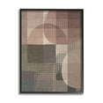 thumbnail image 1 of Stupell Industries Patterned Earth Tone Shapes Abstract Painting Black Framed Art Print Wall Art, 24 x 30, 1 of 9