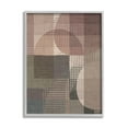 thumbnail image 1 of Stupell Industries Patterned Earth Tone Shapes Abstract Painting Gray Framed Art Print Wall Art, 24 x 30, 1 of 9
