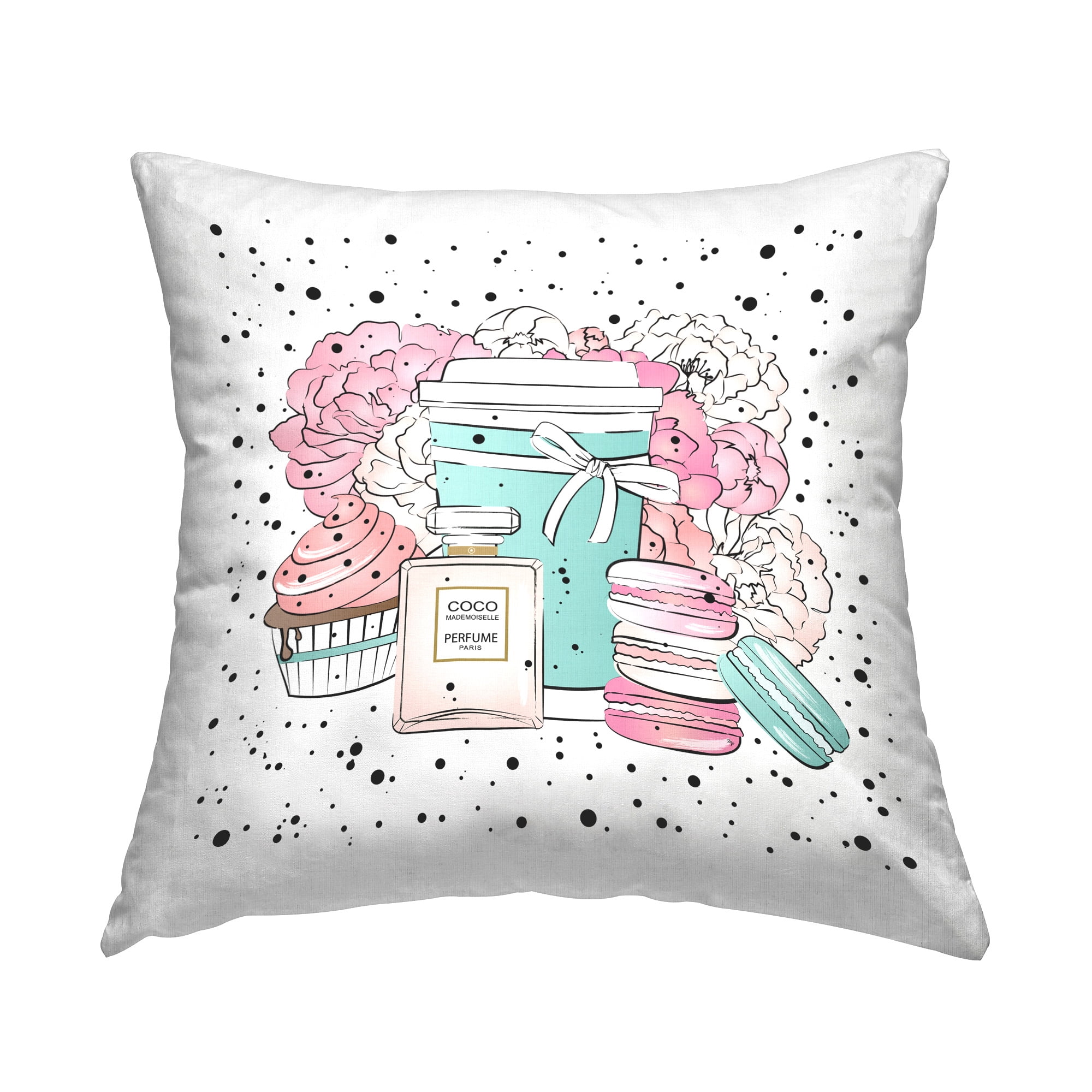 Stupell Industries Patterned Fashion Desserts Decorative Printed Throw Pillow Design by Martina Pavlova