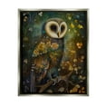 thumbnail image 1 of Stupell Industries Patterned Forest Owl Animals & Insects Painting Gray Floater Framed Art Print Wall Art, 25 x 31, 1 of 10