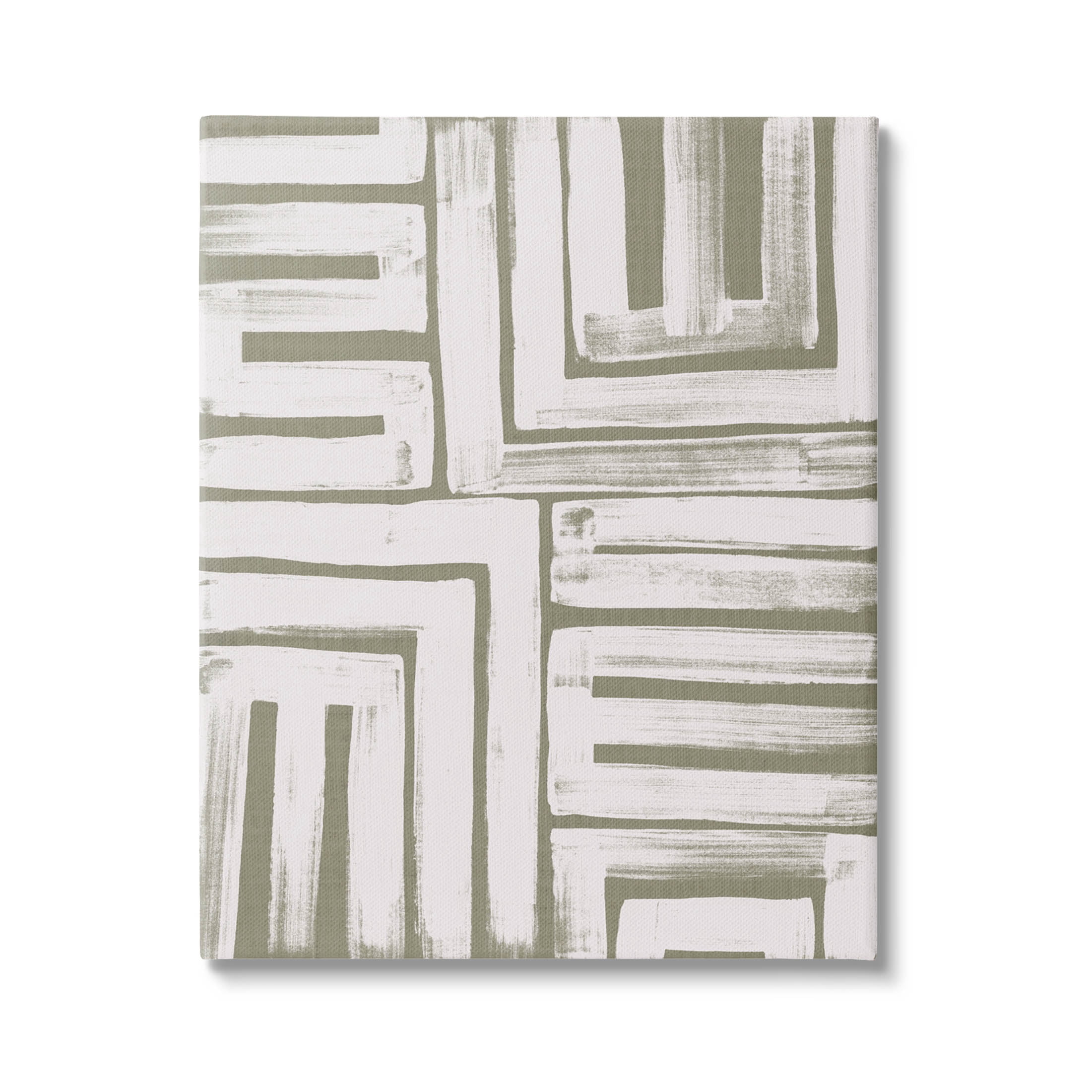 Stupell Industries Patterned Geometric Abstract Shapes Graphic Art Gallery Wrapped Canvas Print Wall Art, Design by June Erica Vess