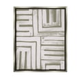 thumbnail image 1 of Stupell Industries Patterned Geometric Abstract Shapes Graphic Art Luster Gray Floating Framed Canvas Print Wall Art, Design by June Erica Vess, 1 of 6