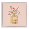 thumbnail image 1 of Stupell Industries Patterned Glam Floral Vase Botanical & Floral Painting White Framed Art Print Wall Art, 12 x 12, 1 of 10