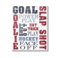 thumbnail image 1 of Stupell Industries Patterned Hockey Phrases Sports Painting Gallery Wrapped Canvas Art Print Wall Art, 16 x 20, 1 of 8