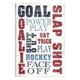 thumbnail image 1 of Stupell Industries Patterned Hockey Phrases Sports Painting Unframed Art Print Wall Art, 13 x 19, 1 of 7