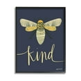 thumbnail image 1 of Stupell Industries Patterned Insect Bug Kind Calligraphy Graphic Art Black Framed Art Print Wall Art, Design by Katie Doucette, 1 of 7
