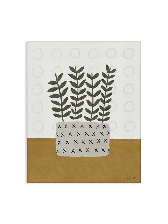 Industries Mid-Century Patterned Leaf Bouquet Canvas Art, 16 x 20, by Katie Doucette