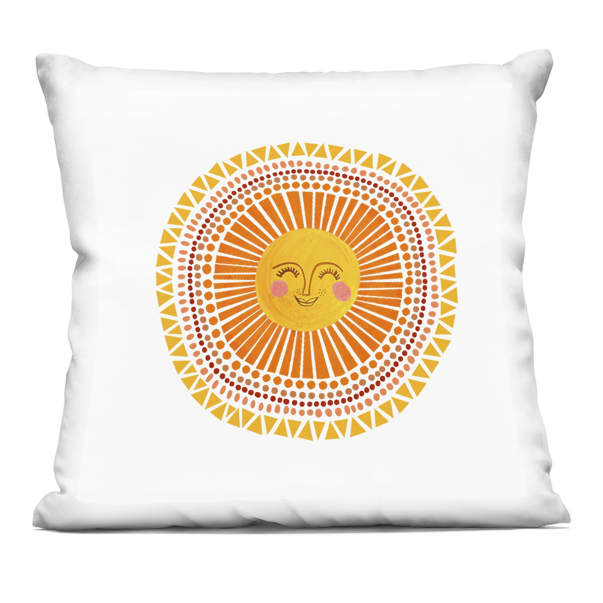 Stupell Industries Patterned Medallion Sun Decorative Printed Throw Pillow, design by Katherine Herrell Studio, 18 x 7 x 18