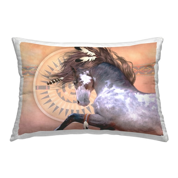 Stupell Industries Patterned Native Spirit Decorative Printed Throw Pillow, 14 x 20