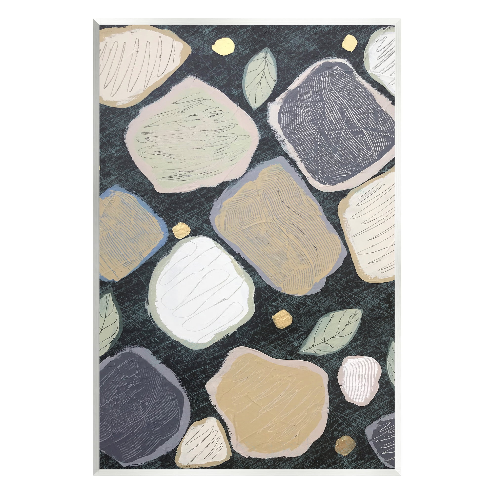 Stupell Industries Patterned Nature Shapes Abstract Painting Unframed Art Print Wall Art, 10 x 15