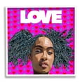 thumbnail image 1 of Stupell Industries Patterned Pink Love Peace Sign Hearts Person , 24 x 24, Design by Lynnda Rakos, 1 of 5