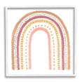 thumbnail image 1 of Stupell Industries Patterned Stripe Rainbow Brown Pink Yellow, 17 x 17,Design by Reesa Qualia, 1 of 5