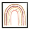 thumbnail image 1 of Stupell Industries Patterned Stripe Rainbow Brown Pink Yellow, 24 x 24,Design by Reesa Qualia, 1 of 5
